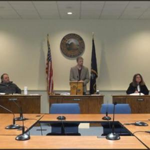 Rockland City Councilors are Ed Glaser, Adam Ackor, Mayor Will Clayton, Valli Geiger and acting city manager Audra Caler Bell.