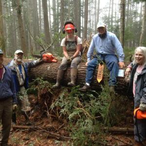 The 2014 Fernalds Neck crew. (Photo courtesy Coastal Mountains Land Trust)