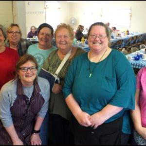 Ladies of the Prospect Community Center are Julie Shute, Sue Warren, Julie Briggs, Linda Gamble, Arlene Lamarche, Barbara Tilley, Denise Norman anbd Diane McGuire