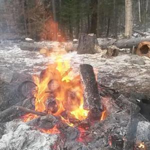 When burning dead trees, blow downs, branches and brush, you need an open burning permit. Spring is a good time to do it, when the ground is saturated and in the case this spring, snow is still abundant.