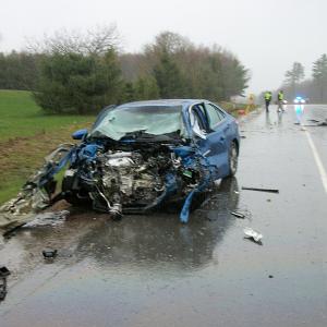 The 2017 Toyota sedan driven by 57-year-old Kenneth Chipman III of Warren. (Courtesy Knox County Sheriff’s Office)