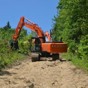Tree cutting on Ragged Mountain in 2014. (Photo by Lynda Clancy)