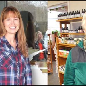 Sarah McLean, of Global Packing and Shipping, and Venita Robertson, owner of The New Natural, in their respective new places.