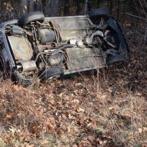 Police said that driver inattention was the cause of a rollover crash Dec. 2, on Route 1 in Rockport, at approximately 1:14 p.m. (Photo courtesy of Rockport Fire Department)