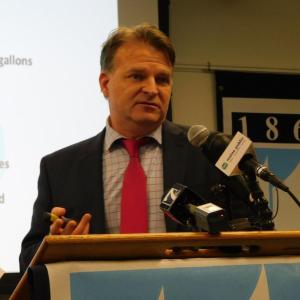 Nordic Aquafarms founder and CEO Erik Heim. (photo by Erica Thoms)