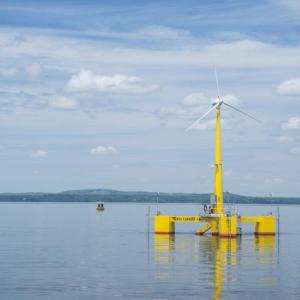 The Volturn 1:8, a one-to-eight scale of the turbines which will be installed off the coast of Monhegan Island and go live in 2020. Courtesy photo