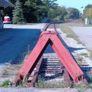 The end of the rail. (Photo by Sarah Thompson)