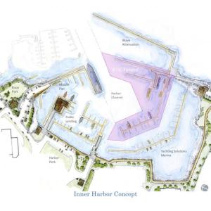 The area in pink is the primary project Yachting Solutions is focused on.