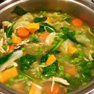 Thai-inspired chicken soup. Outrageous! SUZI THAYER/Boothbay Register