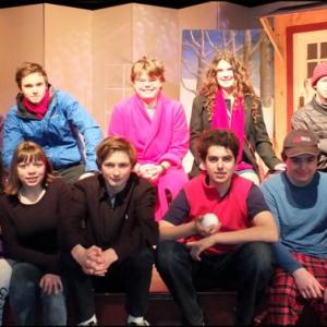 Watershed’s student cast for “Almost, Maine” in no particular order. Isaiah Doble, Aly Anderson, Eli Moore, Meiyue Liu, Nigel Wilton, Rachel Sizeler-Fletcher, Eli Moore, Morgan Macdougal, Christian Ray, Daniel Snider, Caleb Edwards, Hallie Arno Macdougal, Alex Facq, Emma Wilton and Caleb Edwards. Missing from the cast photo is Mara Carpenter.