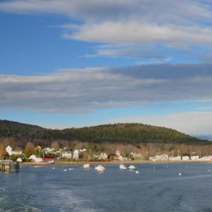 Lincolnville Beach and the Maine Ferry Service ferry landing for the Margaret Chase Smith. (Photo by Lynda Clancy)