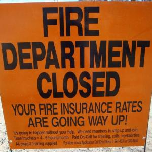A sign posted outside the Owls Head Fire Department in March drew immediate attention, but not in the manner intended. Still, the sign managed to alert citizens that recruitment is a very real issue in Owls Head. (Photo from OHFD Facebook page, published with permission)