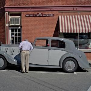 A 1936 Rolls-Royce Phantom III photographed in downtown Camden. (Photo by Jim Hughes)