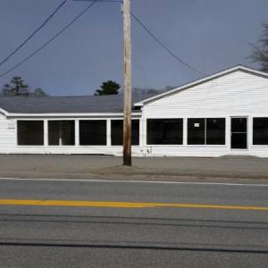 The former Fuller Chevrolet GMC dealership at 330 Commercial St. (Route 1) in Rockport. (Photo by Sarah Shepherd)