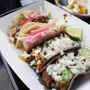 Four types of tacos are served each Tuesday: Carnitas, Duck, Chicken and Vegetable. Photo courtesy The Salty Owl
