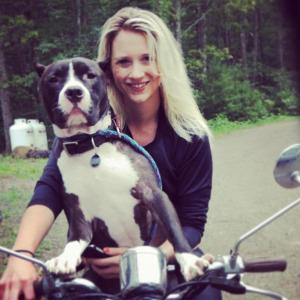 Kristen McKellar and her beloved pitbull Diego. (Photo courtesy of Alison McKellar)