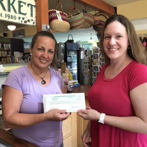 Left to right: Jackie Loveland of Good Tern Co-op and Becca Gildred of Knox County Homeless Coalition. (Photo courtesy of Knox County Homeless Coalition)