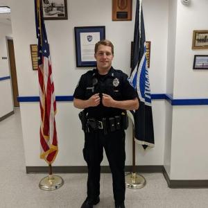 Rockland patrol officer Tyler Monsees. (Photo courtesy Rockland Police Department)