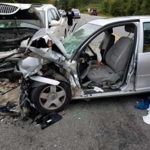 Two people complained of pain following a three-vehicle accident, Friday, Sept. 21. (Photo courtesy of Knox County Sheriff’s Office)
