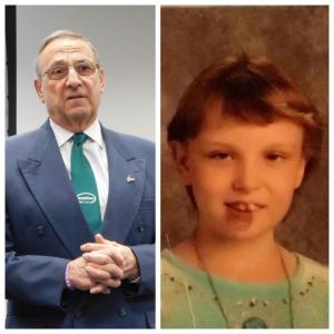 Governor Paul LePage at an unrelated January event and Marissa Kennedy in an undated photo.