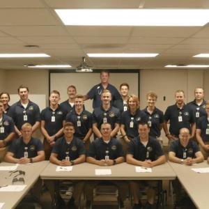 Students from Maine Maritime Academy at Waldo County General Hospital.
