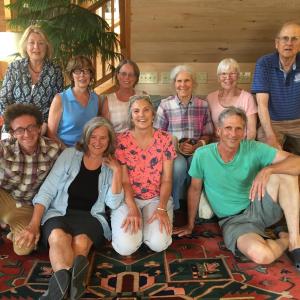 Merger Committees of both MVLT and Midcoast Conservancy meet to discuss merger. (Photo courtesy of Medomak Valley Land Trust)