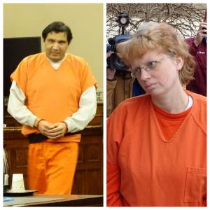 Julio and Sharon Carrillo as seen at their first court appearance in February 2017. (photos by Erica Thoms)
