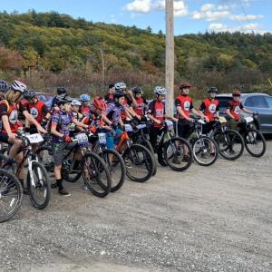 Racers prior to the mountain bike race held Saturday, Oct. 20 at the Camden Snow Bowl. (Courtesy Steve Alex)