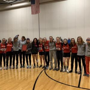 The Camden Hills girls cross country team after winning the KVAC Class A championship. (Courtesy Steve Alex)