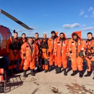 The U.S. Coast Guard crew stationed on Cape Cod came to the rescue of four fishermen in the Gulf of Maine on Nov. 14. (Photo courtesy U.S. Coast Guard)