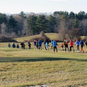 Participants off to an enthusiastic start at the run in 2017. (Courtesy Jenny Mayher)