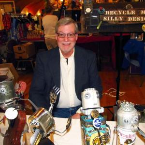 Bill Tozier at the Festival of Lights Craft Fair. Photo by Kay Stephens