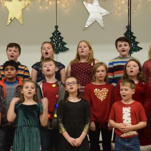 Third Graders learned a bit of Russian history while practicing ‘Once Upon A December.’ (Photo courtesy of Thomaston Grammar School)