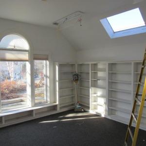 rockport, maine, library, demolition, construction