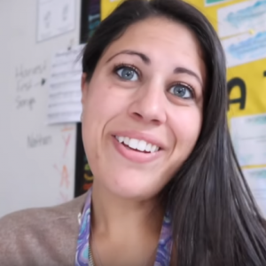 A screenshot of Kristina Moro from one of her YouTube vlogs.