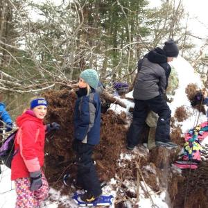 Day 1: Snowshoeing at Long Cover Headwaters Preserve, Searsport. (Photo courtesy Gene Randall)