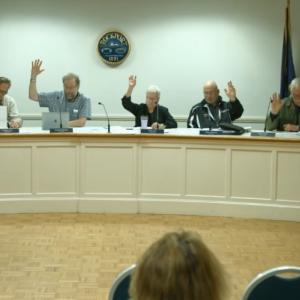 Members of the Rockport Select Board approve and agreement May 28 to have all of the town’s streetlights replaced with LED fixtures. Source: LiveStream