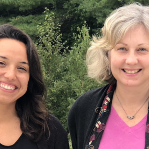 Carrie Sullivan and Sarah Matari. (Photo courtesy University of Maine Hutchinson Center)