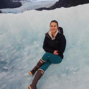 Elise Hartill completes master’s degree and begins work for Glacier Bay National Park and Preserve in Alaska. (Photo courtesy Darling Center)
