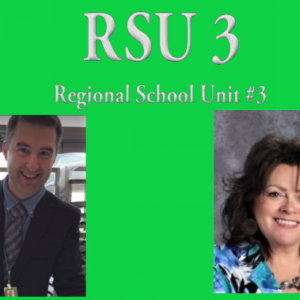 Quinton S. Donahue, left, and Alicia McCormick. (Photos courtesy RSU 3; Graphic by George Harvey)