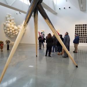 A former MLA class visiting the Center for Maine Contemporary Art as they explore the impact of the Midcoast’s creative economy. (Photo courtesy Midcoast Leadership Academy)