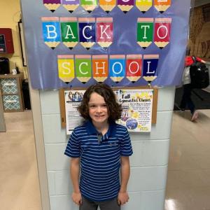 Liam Riley is excited to start third grade.
