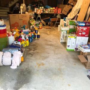 Supplies collected to aid the Bahamas after Hurricane Dorian’s destruction. (Courtesy Charles Hamm)