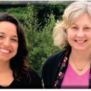 Sarah Matari and Carrie Sullivan. (Photo courtesy University of Maine Hutchinson Center)