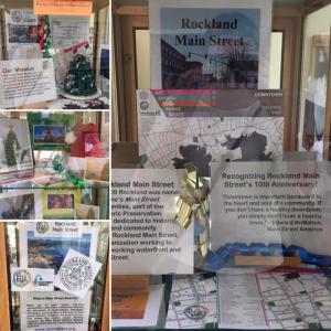 Rockland Main Street, Inc. display at Rockland Public Library. (Photo courtesy Rockland Main Street, Inc.)