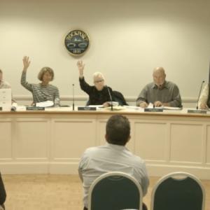 Members of the Rockport Select Board vote Oct. 15 to appoint members to the RES Redevelopment Committee.