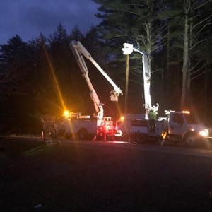 A welcome sight to the power-less.
Photo by Ed O’Brien cmp at night
