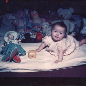 My first Christmas, Chicago, 1944
photo courtesy Diane O’Brien first christmas