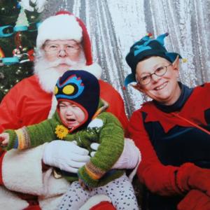 Meeting Santa for the first time....oh my!
Photo by Michael O’Neil Nora and Santa