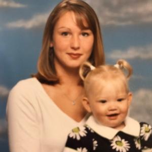 Sarah J. Monroe and her daughter.